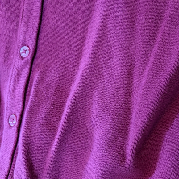 Purple/Fushia-ish Sequin Cardigan - Picture 2 of 9